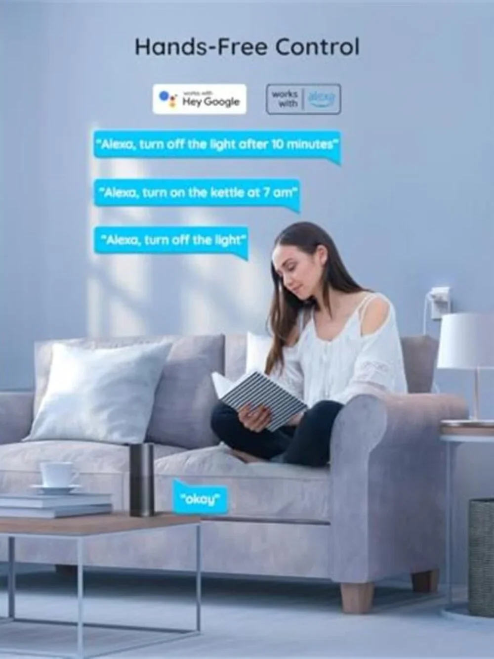 Govee Smart Plug 15A, WiFi Bluetooth Outlets 4 Pack Work with Alexa and Google